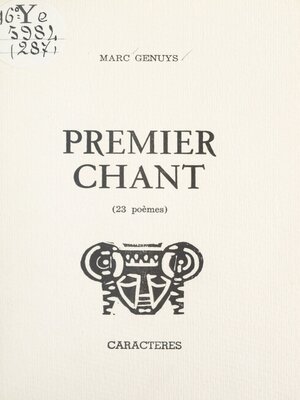 cover image of Premier chant